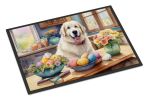 NEW Decorating Easter Great Pyrenees Doormat Front Door Mat Indoor Outdoor Rugs for Entryway, Non Slip Washable Low Pile, 18H X 27W