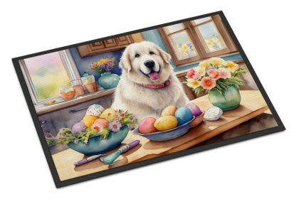 NEW Decorating Easter Great Pyrenees Doormat Front Door Mat Indoor Outdoor Rugs for Entryway, Non Slip Washable Low Pile, 18H X 27W