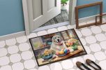 NEW Decorating Easter Great Pyrenees Doormat Front Door Mat Indoor Outdoor Rugs for Entryway, Non Slip Washable Low Pile, 18H X 27W