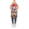 Labradoodle Patriotic American Apron Cooking Kitchen Server Baking Crafts Gardening for Adult Women Men, Unisex, Large, Multicolor