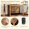 Dog Crate Furniture with Cushion and Double Doors for Small/Medium Dogs