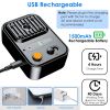 Ultrasonic Anti-Barking Device Rechargeable Auto Dog Bark Control Deterrent Box Training Device IPX4 Waterproof with 3 Frequency Max 32.8Feet Sensing