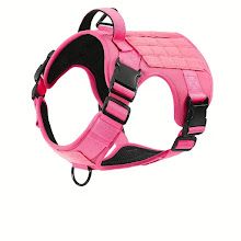 American Local Tactical Pet Boobs Service Dog Harness Vest Adjustable Reflective Dog Harness Metal Buckle Hiking Training (Option: Pink-S)